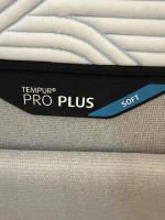 Tempur - Bett Relax 180x200 Stoff Ash Grau mit Lattenrost und 2 Matratzen - 6