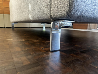 COR - Sofa Conseta Stoff Hellgrau PG 90 Schmalfuß Verchromt - 4
