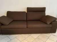 COR - Sofa Conseta Bodennah Leder 120 Dunkelbraun mit 2 Armlehnkissen und Kopfstütze - 6
