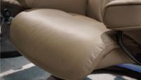 Stressless - Sessel View M Leder Batick Mole Braun Gestell Classic Wenge Gebeizt Inklusive Hocker - 3