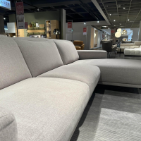 Mondo - Ecksofa Ensemble Shima Stoff Escana Naturel Beige Füße Metall 01BR Brushed - 3