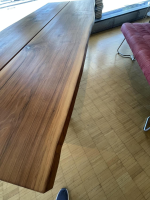 Scholtissek - Esstisch Lina 38061 0 Platte Astiger Nussbaum Natur Geölt Unverleimt Gestell Blankstahl - 6