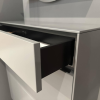 Schönbuch - Schuhschrank Basisfarbe Lack Zement Grau Mit 2 Synchron Öffnenden Klappen - 4