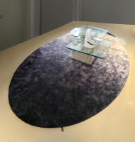 Eigene Herstellung - Teppich Cosby Oval DeViant Blue Blau Violett Weiß - 5