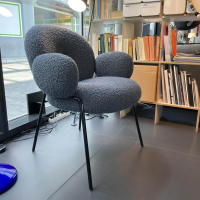 Freifrau - Sessel Nana Armchair High Stoff Nimbus Testa Di Moro Grau Gestell Schwarz - 6