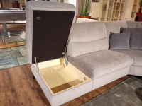 himolla - Ecksofa Planopoly 1468 Stoff 14 Aqua Clean 04 Stein Grau Füße Metall Anthrazit Pulverbeschichtet Mit Elektrischer Funktion - 5