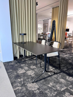 Vitra - Esstisch Belleville Table Bistro Outdoor Platte HPL 30 Schwarz Gestell Metall Tiefschwarz Pulverbeschichtet - 4