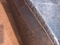 Longbarn - Teppich 380x380 Textil Liscio Rund Blau - 4