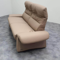 himolla - Sofa 2,5-Sitzer Leder 24 Longlife Sand Beige Füße Alu - 2