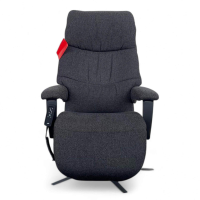himolla - Sessel Easy Swing Medium Stoff Q2 Melange Cola Schwarz Sternfuß Metall Pulverbeschichtet Anthrazit 2 Motorig Mit Aufstehhilfe - 6
