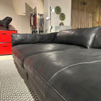 Contur - Sofa Aprino 3 3219 Leder Angus 66101 Black Schwarz Füße 931 Schwarz - 7