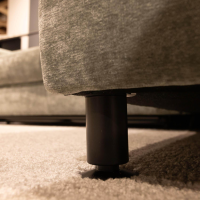 Hukla - Ecksofa 4700 Stoff Rob Lind 533004 Grün Metallfuß Schwarz Inklusive Kissen Und Matratze - 2