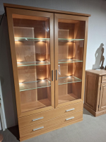 Klose Kollektion - Vitrine Kombi Select Buche Hell mit Halogenbeleuchtung - 2
