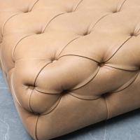 DePadova - Pouf Capitonné Bezug Leder E2 Nougat F963340 Braun - 4