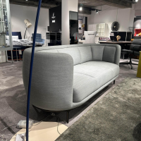 Wittmann - Sofa Vuelta 25640 Stoff F Tekla Platin Grau Füße Metall Bronze - 7