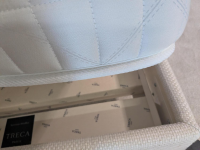 Treca Interiors - Boxspringbett Victoire Stoff Hanoi Panna Cotta Beige mit 2 Matratzen - 5