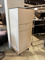 Sudbrock - Kommode Goya Lack Kaschmir Beige Abdeckblatt Marmor Schwarz Glänzend Kufe Schwarz - 6