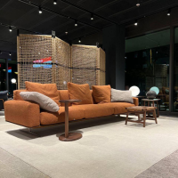 Flexform - Sofa Soft Dream Stoff Elettra Extra N207 Metallgestell Kernleder Bezogen Gestell Metall Satiniert - 8