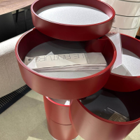 Tagliabue - Drehturm Bitte 327 Lack Matt Rosso ML6 Rot Fußgestell Aluminio Mit 5 Etagen - 4