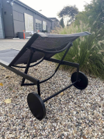 Knoll International - Gartenliege Richard Schultz Sitz Bänder Und Netz Onyxfarben Schwarz Gestell Onyxfarben Schwarz Beschichtet - 4