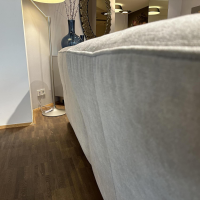 Edra - Sofa Grande Soffice Stoff Imperial T 8560 Beige Füße Mit Stoff Bezogen Rückenlehne Verstellbar - 7