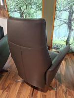 Global - Relaxsessel Global Trona S Leder WM Antraciet Anthrazit Kreuzfuß Chrom - 4