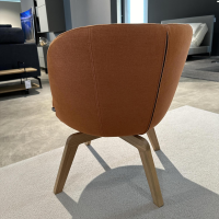 Rolf Benz - Drehsessel 562 Stoff 15.410 Orange Gestell Eiche - 7