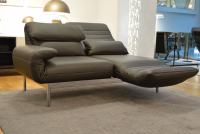 Rolf Benz - Sofa Plura L-SOB-BS 380/186 leather 38.105 gray-brown with adjustment functions - 6