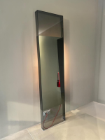Glas Italia - Diva Spiegel Rauchglas Geklebt Korpus Metall Grau Schwarz Mit Beleuchtung - 3