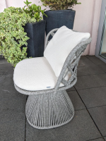 B&B Italia - 6er-Set Outdoorstuhl Flair Stoff Lola Weiß - 4