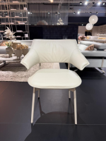 himolla - Armlehnstuhl Dining 1471 Leder 27 Longlife Mimosa Fragrance Beige Gestell Metall Beige Pulverbeschichtet - 3