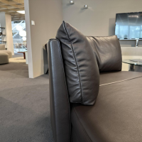 De Sede - Sofa DS-167 Leder Select 2477 Cigarro Braun Füße Edelstahl Poliert Rücken Umlaufend Verschiebbar - 6