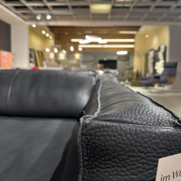 Contur - Sofa Aprino 3 3219 Leder Angus 66101 Black Schwarz Füße 931 Schwarz - 6