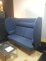 Fritz Hansen - Sofa Plenum Zweisitzer Stoff Capture 6001 Blau Gestell Metall Anthrazit Pulverbeschichtet - 8
