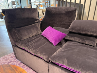 Werther - Sofa Elements Frei Kombinierbar Stoff Bicolor Lila Schwarz 7832-095 7832088 - 2