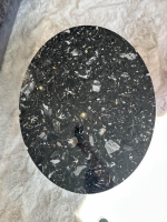 Bielefelder Werkstätten - Tisch Kelly  T 116 201 Platte Terrazzo Portoro Marmoriert Schwarz Gestell Metall Schwarz Matt Pulverbeschichtet - 4