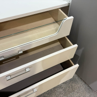 Wöstmann - Schlafzimmer WSL 8800 Lack Samtgrau Mit Spaltholz-Akzent Stoff Lightgrey Grau Mit Akzentlicht - 12