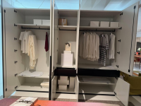 Kettnaker - Kleiderschrank Alea Lack Perlmutt Beige Matt Und Schwarz Matt - 5
