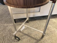 Giorgetti - Servierwaren EOS Tablett Nussbaum Gestell Edelstahl - 5