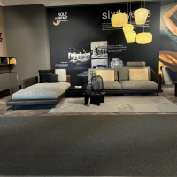 Rolf Benz - Ecksofa 60 Sina Stoff 26.387 Schwarzgrau Grau Korpus Leder 42.102 Graubraun Braun Inkl. Integriertem Couchtisch Eiche Schwarz Gebeizt - 5