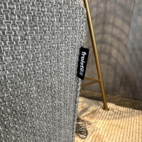 freistil Rolf Benz - Sofa 170 Stoff 4020 Hell Silbergrau Grau Kegelfuß Eiche Natur Inklusive Kissen - 5