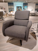 Global - Sessel Gotera Stoff Twice Dark Grey Sternfuß Chrom Glänzend Mit Teilmotorischer Verstellung Inklusive Akku - 4