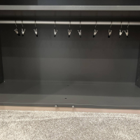 Schönbuch - Einbaugarderobe Cabin Lack Rosenholz Fachböden Melamin Beschichtet Dunkelgrau Inklusive Beleuchtung - 2