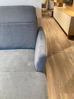 Activineo - Ecksofa Beauty Stoff 4 Carmen 158 Niagara Blau Füße Metall Schwarz Pulverbeschichtet - 9