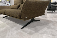 Koinor - Sofa Ceda Stoff 20 Sherpa 84 Braun Rot Gestell Metall Schwarz Matt Pulverbeschichtet Inklusive Kissen - 2