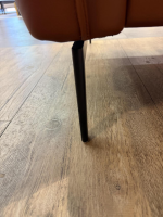 Erpo - 2er-Set Polstergarnitur Ancona Leder Tabac 250.850 Braun Füße Metall Schwarz Matt - 7
