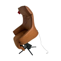 himolla - Relaxsessel 7162 S Lounger  Stoff 13 Nevada Cognac Braun Sternfuß Schwarz Inklusive Aufstehhilfe - 9