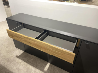 Venjakob - Sideboard Lumea 7243 3983 R Lack Anthrazit Matt Absetzung Eiche Gehackt Gebürstet Mit Beleuchtung - 3