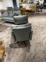 himolla - Sessel Cumurex 7270 Leder 22 Soft Nappa Jade Blau Gestell Metall Schwarz Pulverbeschichtet Mit Kopfstütze - 5