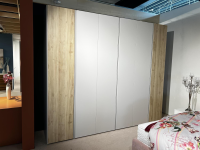 Contur - Kleiderschrank Loretto Materico Madre Perla Beige Türen Materico Nadato Naturale - 5